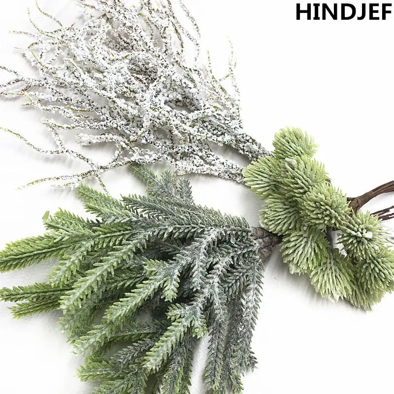 HINDJEF 6 шт. Искусственные белые фотообои цветы растения гирлянда Сделай Сам