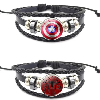 

Movie Captain America Steve Rogers Bracelet Cosplay Accessories Props Spider-Man Bracelet Hand Chain Jewelry SpiderMan