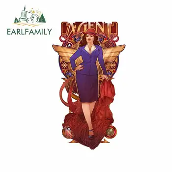 

EARLFAMILY 13cm x 7.5cm For Woman Motorcycle Car Stickers Custom Printing Decal Cartoon Graphics Waterproof Occlusion Scratch