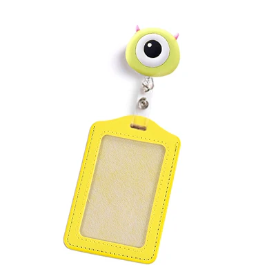 Silicone Stitch Retractable Nurse Badge Reel Clip Cute Cartoon Super Hero Coffee Mickey Fashion Students ID Card Badge Holder - Цвет: 16
