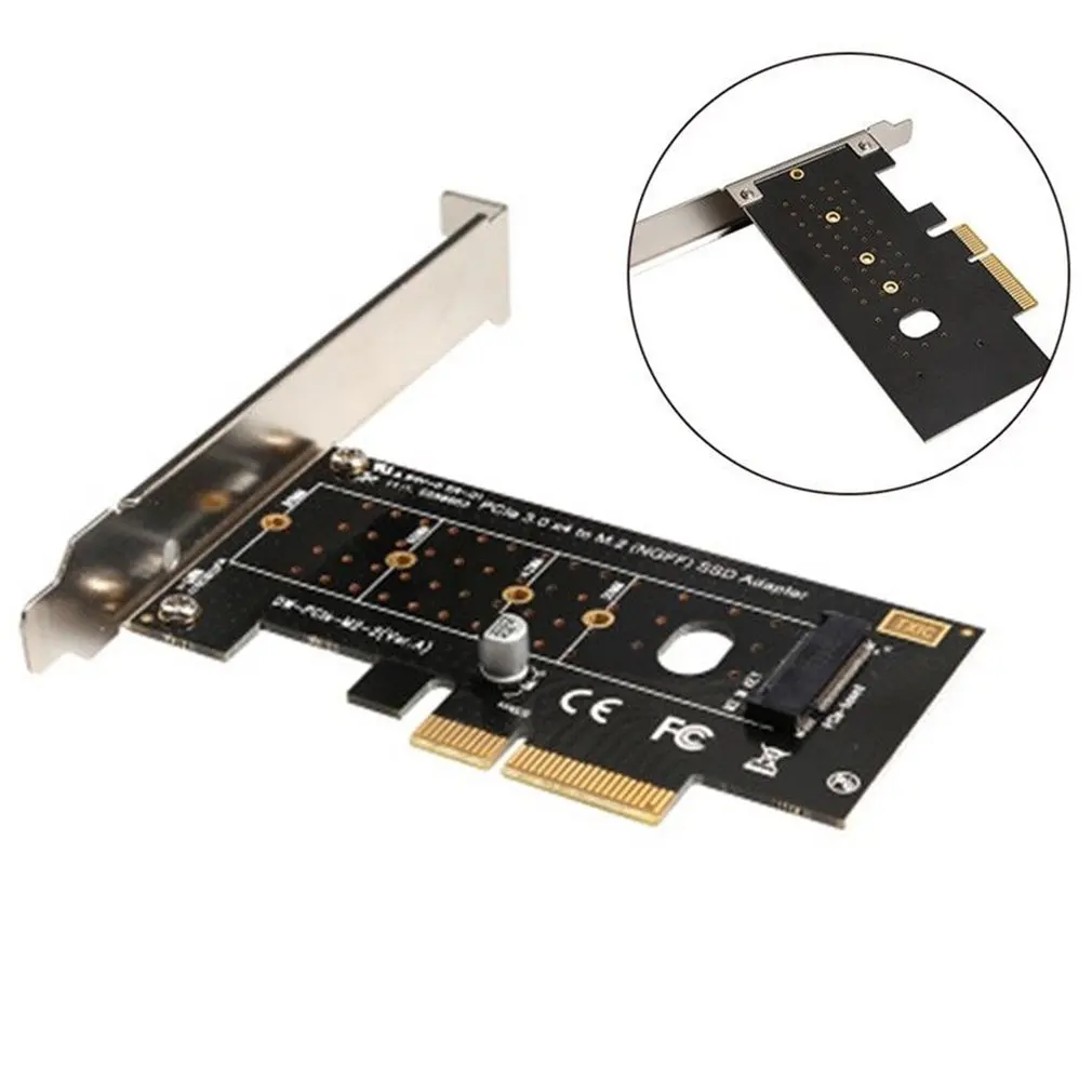 M.2 NVMe SSD NGFF TO PCIE 3.0 X4 adapter M Key interface card Full speed 6Gbps Adapter