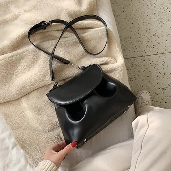 

Western Style Women's Bag 2020 New Style Textured Messenger Bag Fashion Simple Messenger Bucket Bag