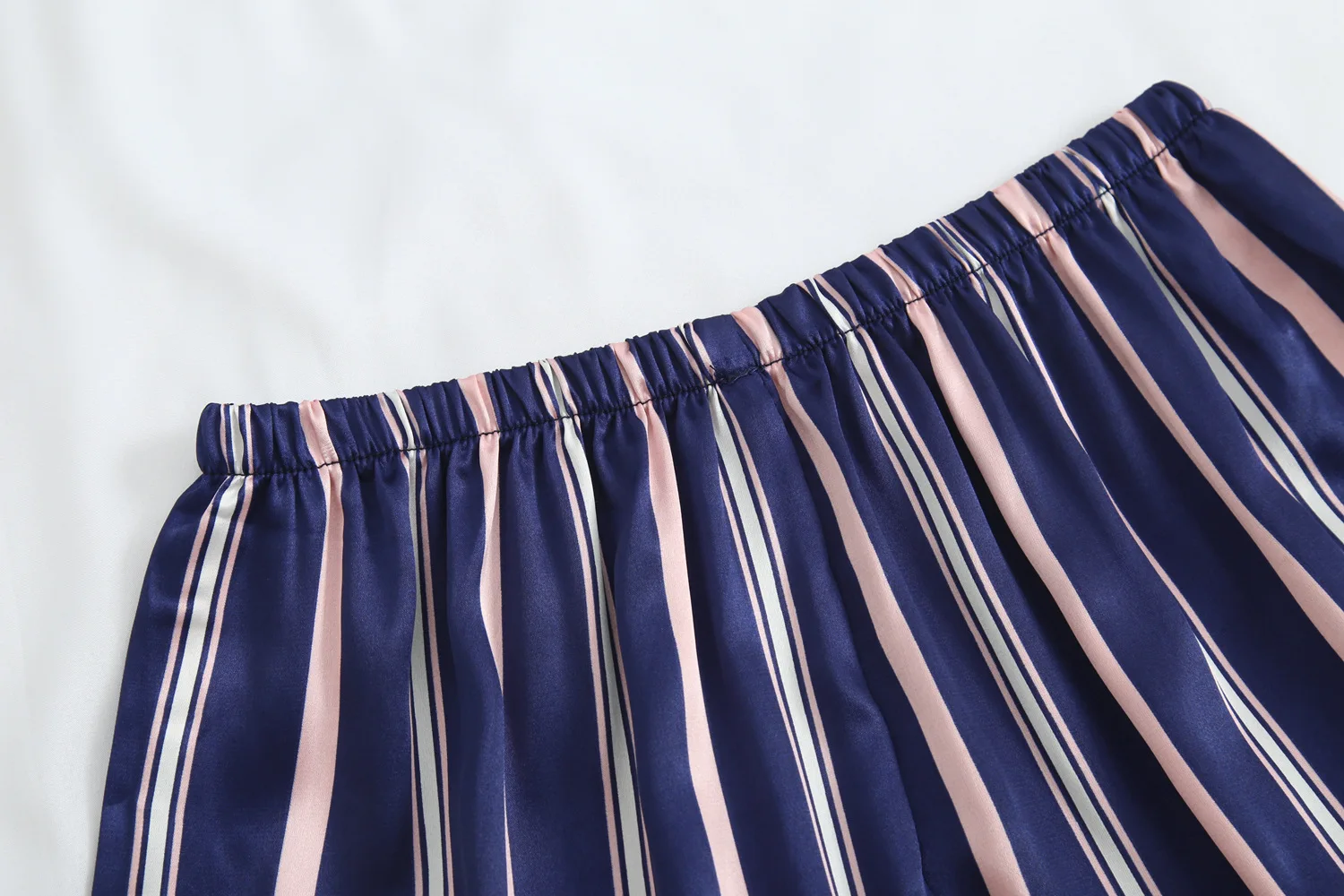 Пижамы для женщин полосатые шелковые атласные парные пижамы комплект с длинными рукавами брюки пижамы для женщин мужские шелковые пижамы набор плюс размер 3XL