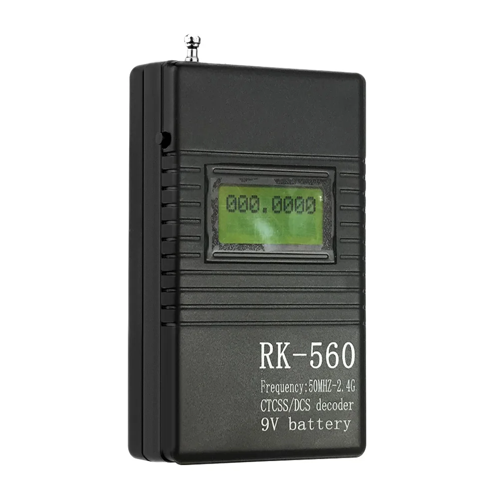 Точный RK560 50 МГц-2,4 ГГц Портативный ручной счетчик частоты DCS CTCSS радио тестирование частотомер счетчик