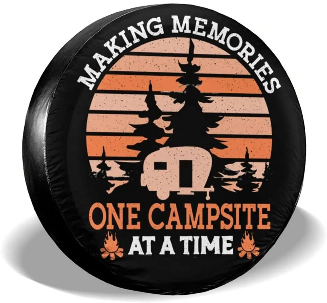 

Hitamus создание воспоминаний Один Кемпинг за раз запасная шина крышка универсальная подходит для автомобиля Wrangler