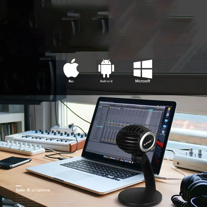 Настольный микрофон 360 градусов звукосниматель голосовой разъем и воспроизведение компьютера ультра микрофон