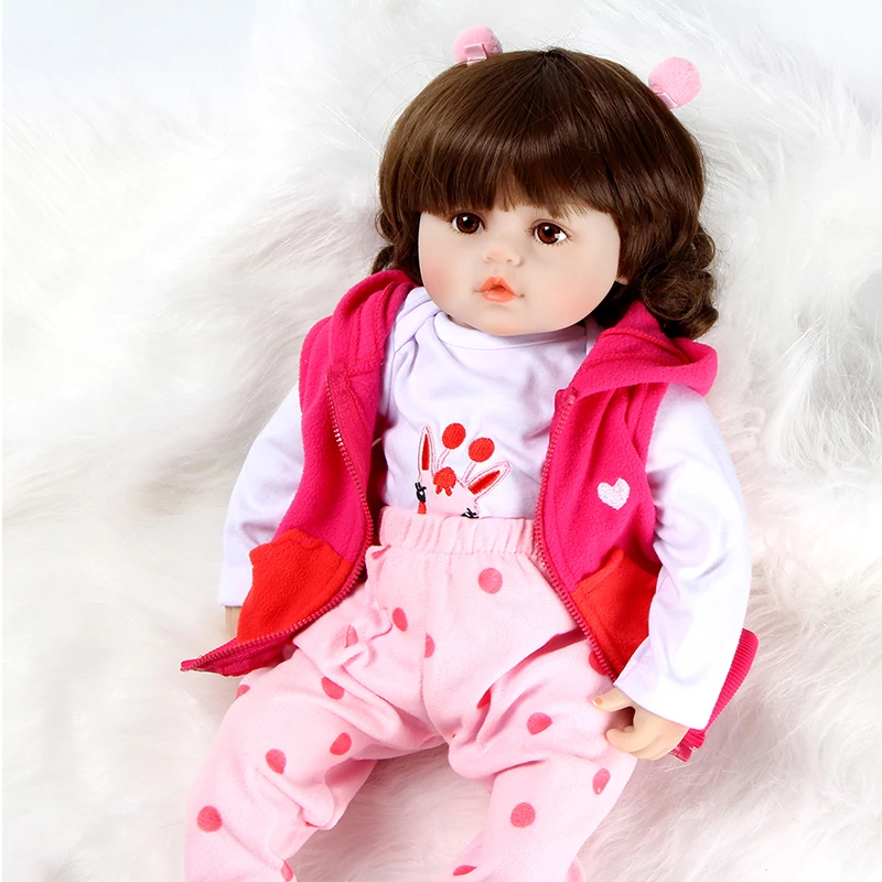 

ZIYIUI Realistic 48 Cm Reborn Dolls Lifelike Silicone Vinyl Original Babies Girl Mold As Living Children Fashion Christmas Gift
