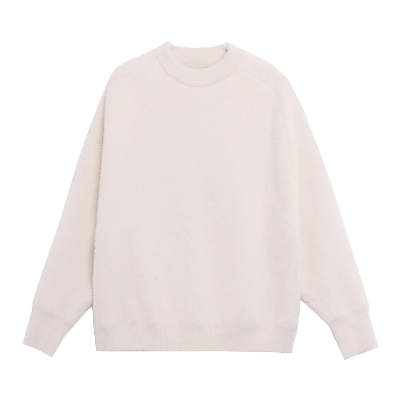 2019 Poncho Sweater Women Mink Fluffy Clothes Outer Wear A Smart Set Of First High Collar Knitting Render Unlined Upper Garment | Женская