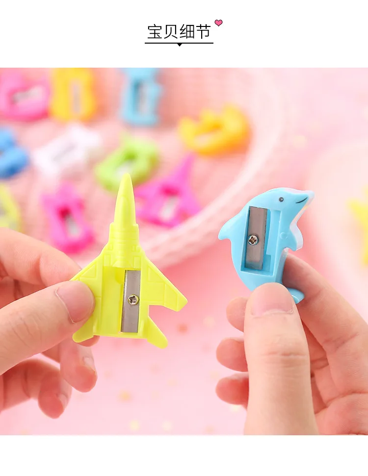 Adorable Animal Creative Pencil Sharpener Hand-cranking Diplopore Pencil Sharpener Pencil Shapper Pencil Sharpener Cute Cartoon