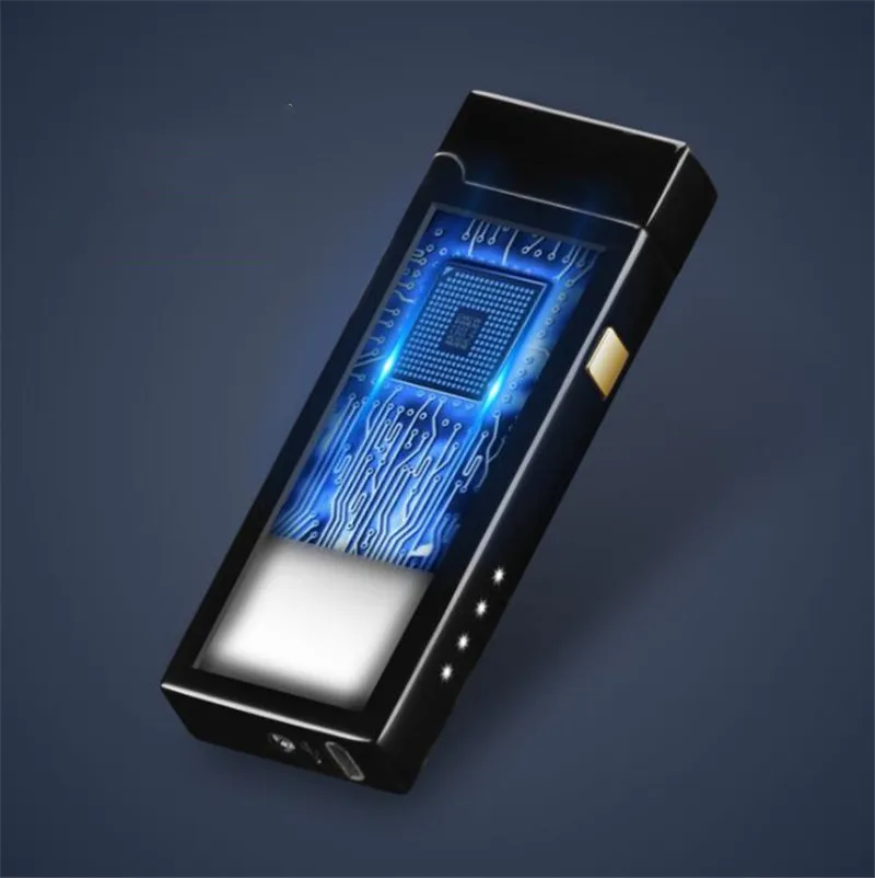 Электронная USB зажигалка с двойной дугой импульсная перезаряжаемая плазменная