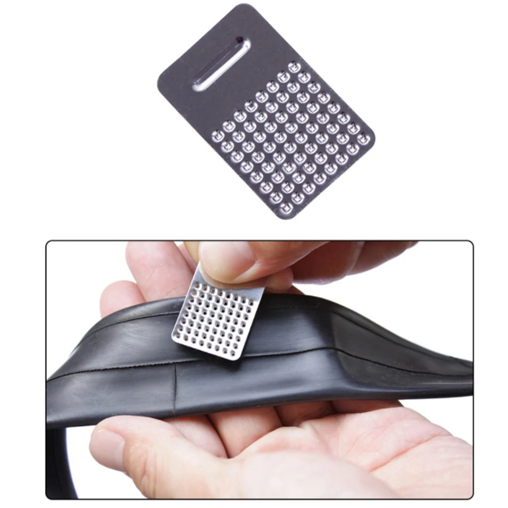 Mountain Bike Tire Inflator Repair Patch Nozzle Kit Portable Bicycle Tyre Pump Adhesive Patches Set