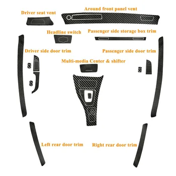 

3D Car Stickers Interior Carbon Fiber For BMW 3 Series E90 2005-2013 Replacement Practical