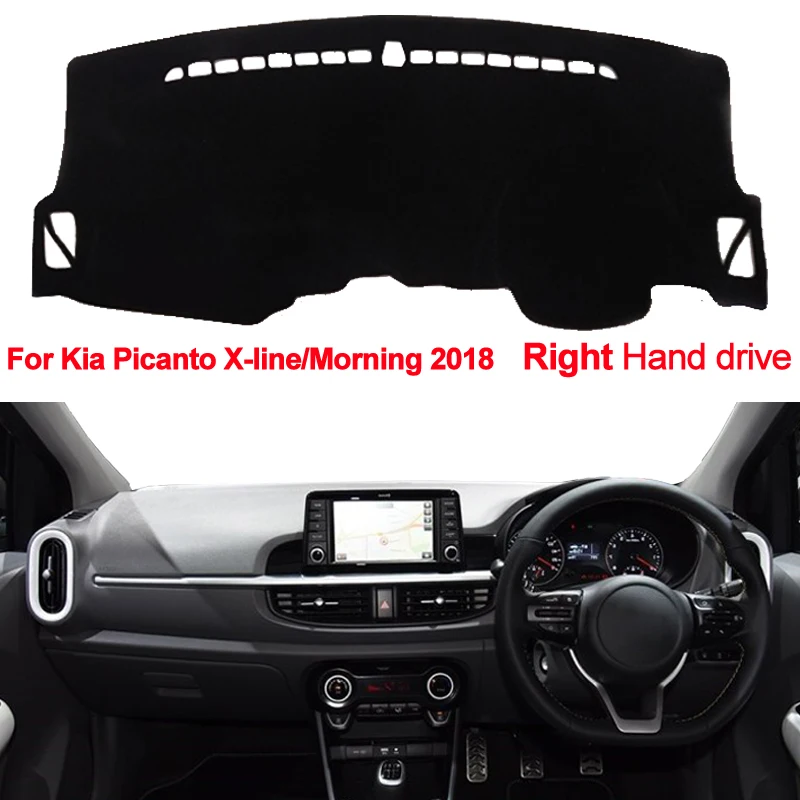 Car-Dashboard-Cover-For-Kia-Picanto-X-line-Morning-2018-Dash-Board-Dash-Mat-Pad-Carpet (1)