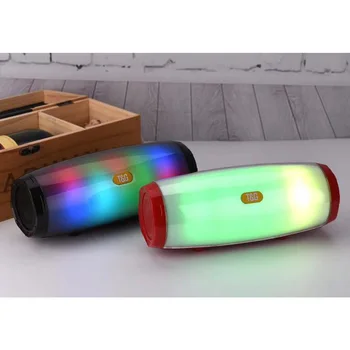 

TG 165 Portable Bluetooth Speaker Stereo LED Subwoofer Wireless Outdoor Music Box FM Radio TF Card Waterproof Speaker