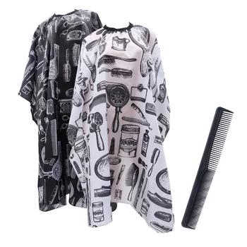 

1 Set 3 Pcs Anti-static Hairdressing Cape Practical Haircut Cape Hair Cutting Cloak Haircut Gown for Barber Shop