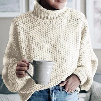 

Casual Women Sweaters Winter Autumn Winter Long Sleeve Turtle Neck Woolen Knit Pullover Sweater Women Pullovers Sweaters Sweater