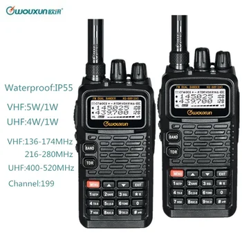 

2PCS Wouxun KG-889 Waterproof Walkie Talkie VHF:136-174/216-280MHz UHF:400-520MHz Dual Band Ham CB Radio Station Two Way Radio