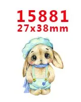 30 шт мультяшный персонаж плоское украшение из смолы PR 15186 - Цвет: 15881