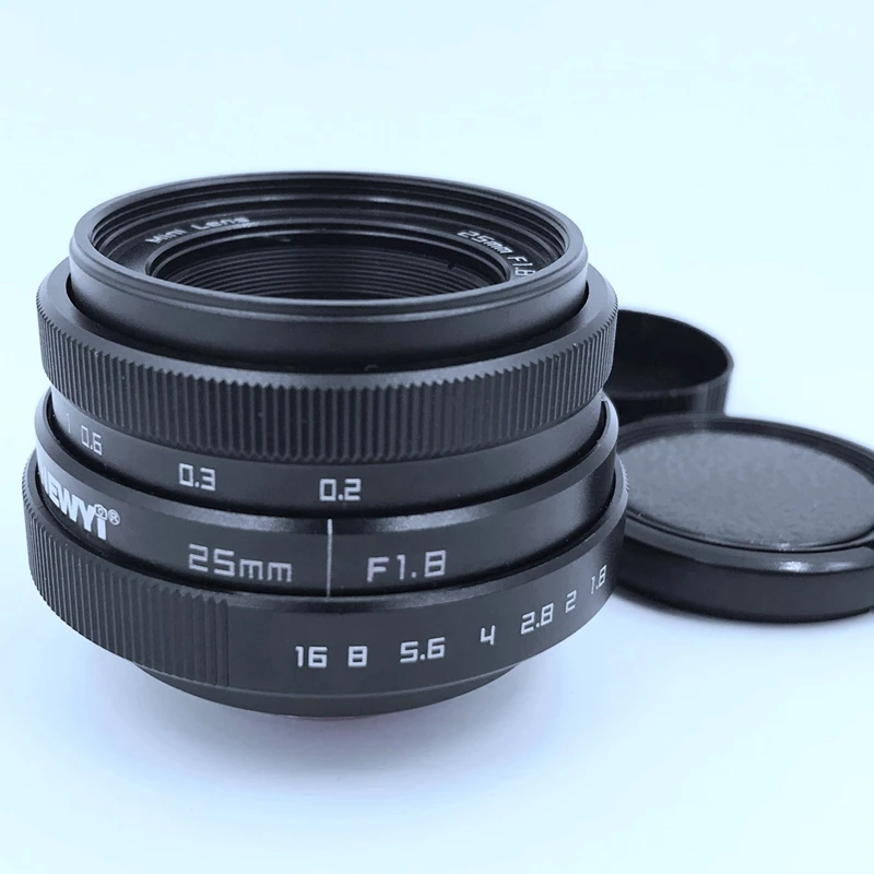 FULL-Newyi Mini 25 мм F1.8 aps-c телевизионный ТВ Объектив/Cctv объектив для 16 мм C крепление камеры