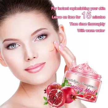 

Pomegranate Washing Mask Fruit Face Masks Skin Care For Soothing Moisturizing Repair Night Cream