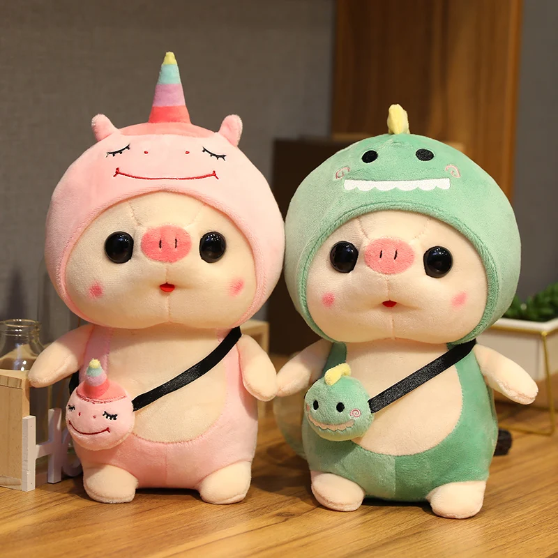 Игрушка милая свинка 25/35 см динозавр единорог кролик фрукты кукла-животное