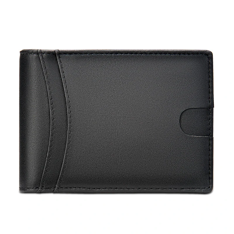

Genuine Leather Blocking Wallet Leather Wallet Coin Pocket Passport Short Purse Cover For Men Card Holder Leather Purse