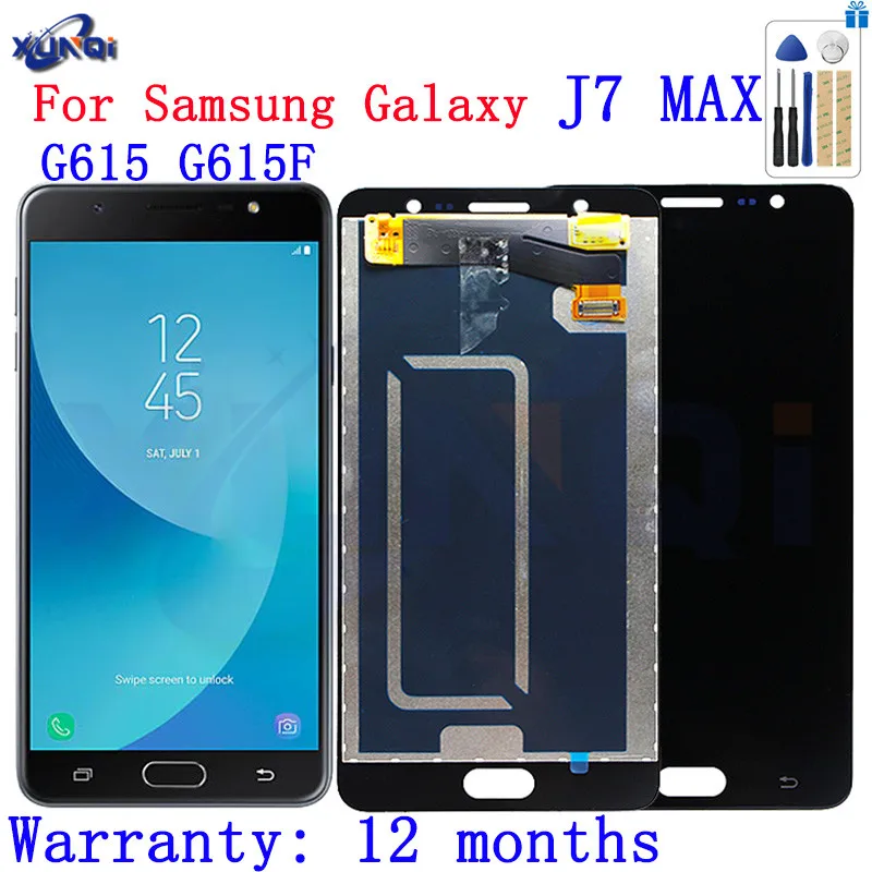 

Original 1920X1080 5.7" G615 LCD For Samsung Galaxy J7 MAX LCD Display Touch Screen Digitizer Assembly For g615 G615F LCD