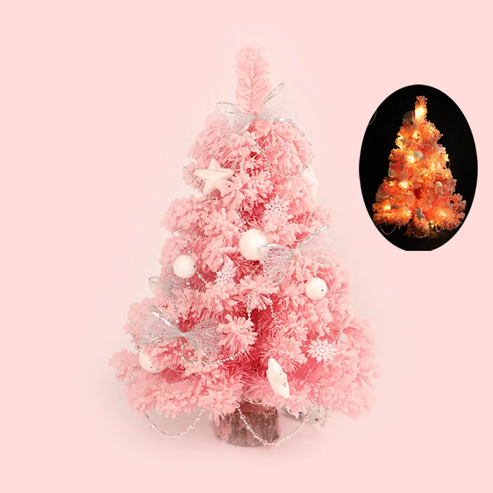 pink Горячее предложение! Распродажа! Розовый Светодиодный Рождественский стол для спальни, украшение, игрушка, кукла, подарок для офиса, дома, детей, рождественские украшения для дома - Цвет: pink