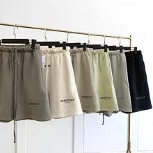 Men's and women's casual shorts, pure cotton, high quality, simple style, solid color, spring and summer