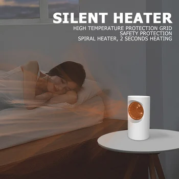 

Energy Saving Desktop Silent Heater Constant Temperature Electric Warmer Machine Office Dormitory Household Hot Air Blower Fan