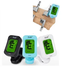 Цифровой клип-на электрический тюнер для гитары хроматические бас скрипки укулеле Универсальный портативный складной тюнер аксессуары для гитары