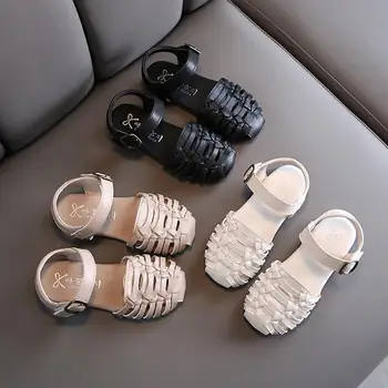 

2020 Summer New Flower Girl Hollow Outs Sandals Children Baby Shoes Girls Princess Sandals Sweet Children Footwear Soft