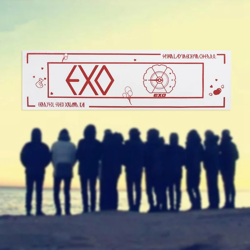 1 шт. K-pop EXO концертная поддержка баннер на руку 5-й альбом не мешать мой темп ткань повесить плакат