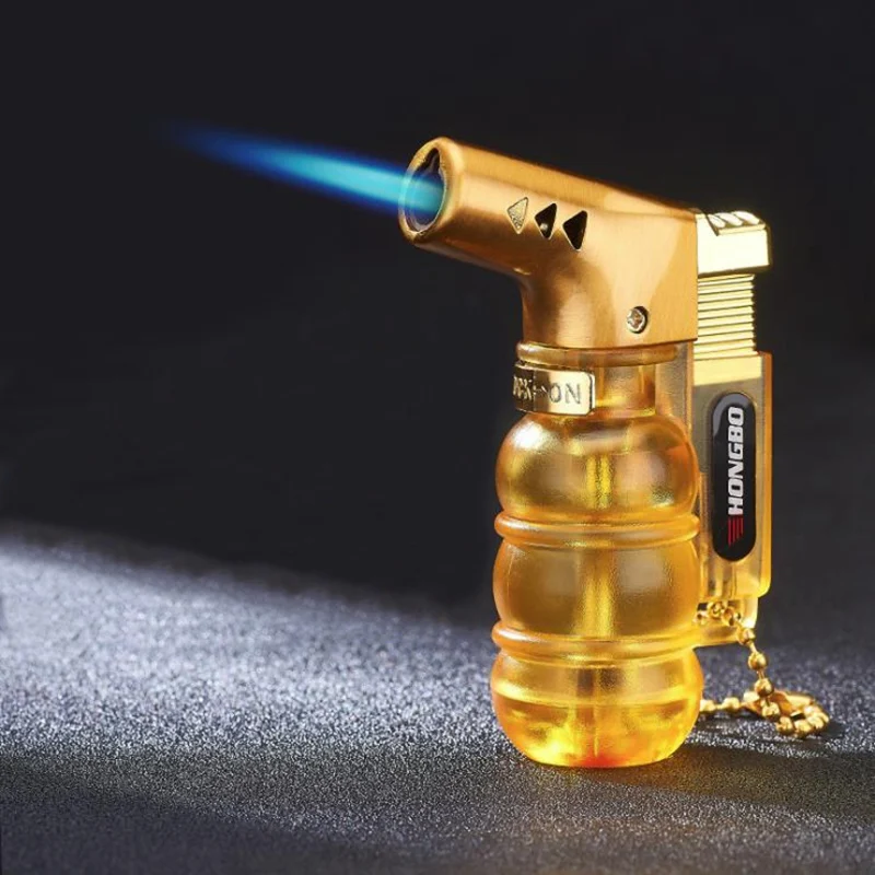 Видимый газовый пистолет сигарный прикуриватель гаджеты для мужчин электронный фонарь турбо зажигалки принадлежности для курения/газовая зажигалка