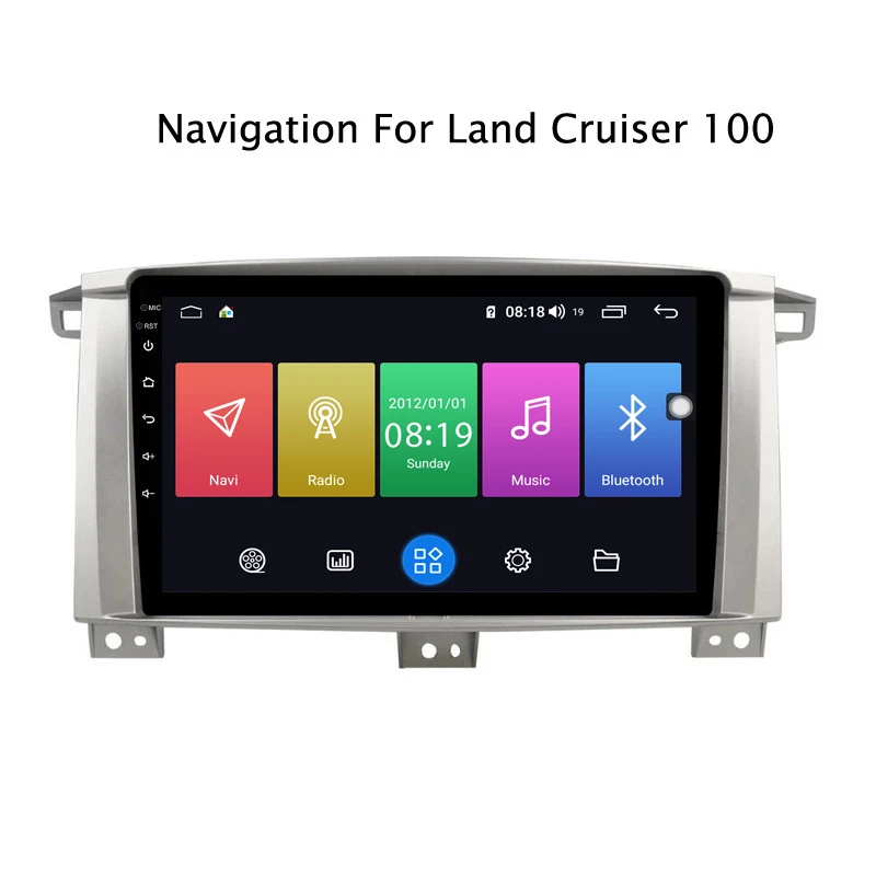 Clearance Ectwodvd 9inch Andriod 8.1 Car DVD GPS For Toyota LC 100 Land Cruiser 100 4G RAM 64G ROM CarPlay DSP 4G LTE with WIFI 0