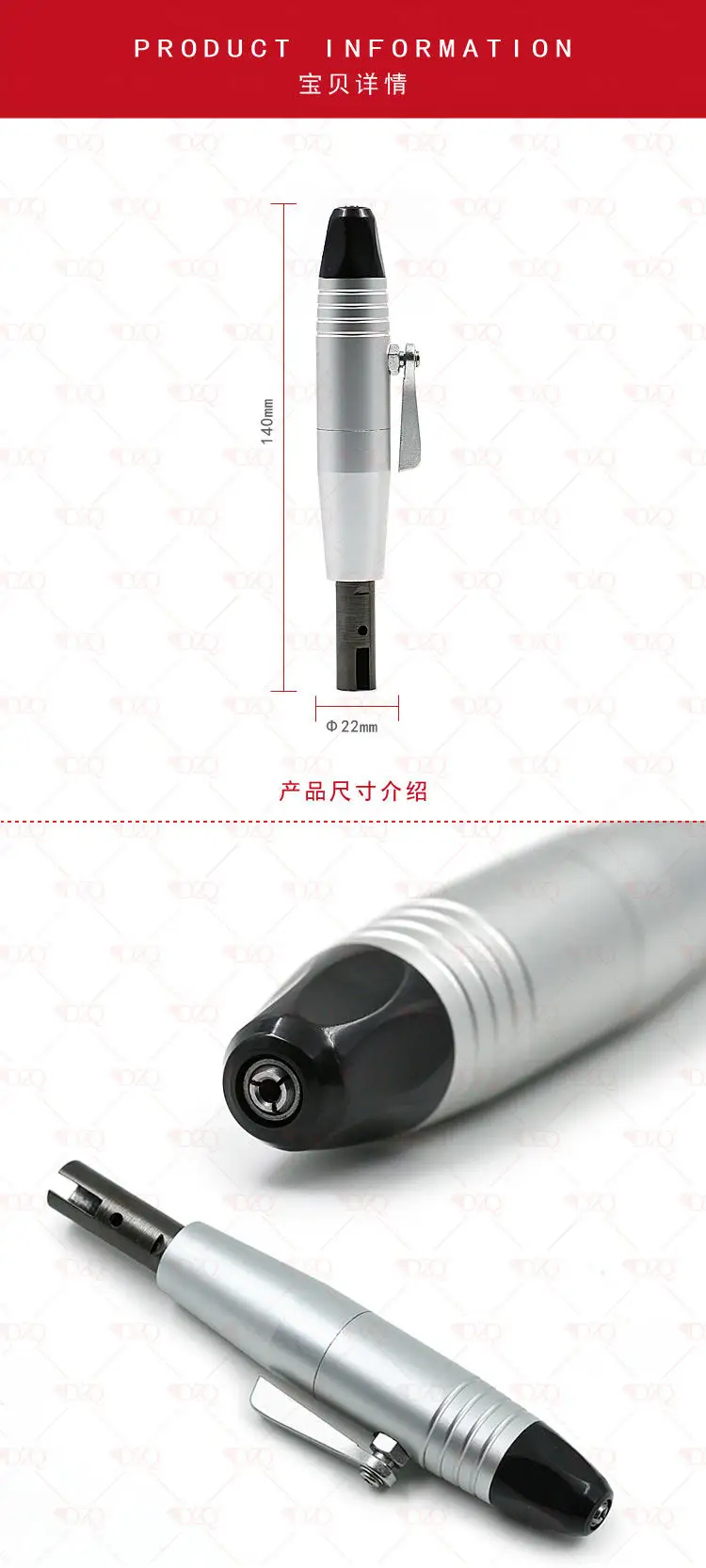 Rotary Quick Change Handpiece Flex Shaft 3/32'' / 2.35mm Shank Tool For Foredom A14_25