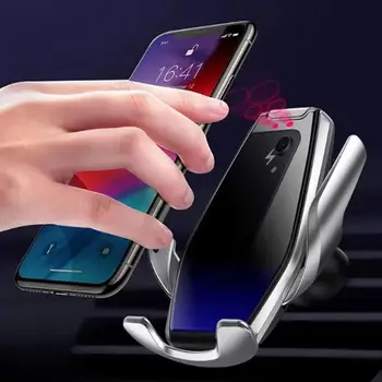 

Durable Wireless Charger Phone Holder S7 Qi Wireless Charger Automatic Clamping Car Phone Holder Air Vent Bracket