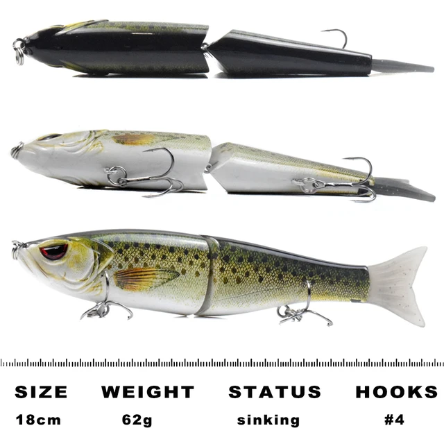 6 /15.24cm Single Segment Minow Fishing Lure JerkBait Swimbait