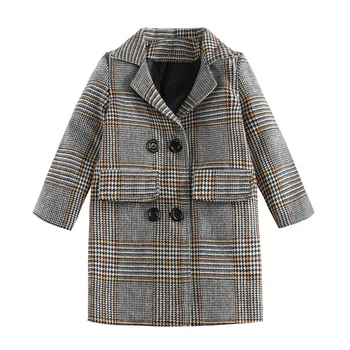 

Kids Plaid Woolen Coat or Jacket 2019 New Style Kids Winter Clothes High Quality Toddler Girl or Boy Winter Coat or Jacket