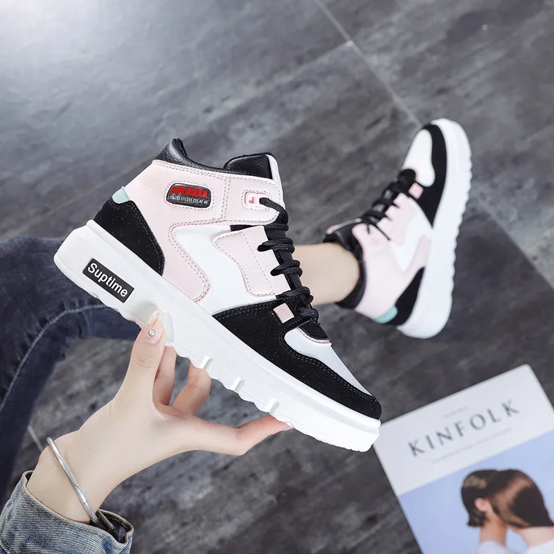 Buen trato Zapatos de tabla de alta calidad para mujer, zapatillas deportivas informales versátiles coreanas, a la moda, novedad de 2021 dmx5MDa5M9L