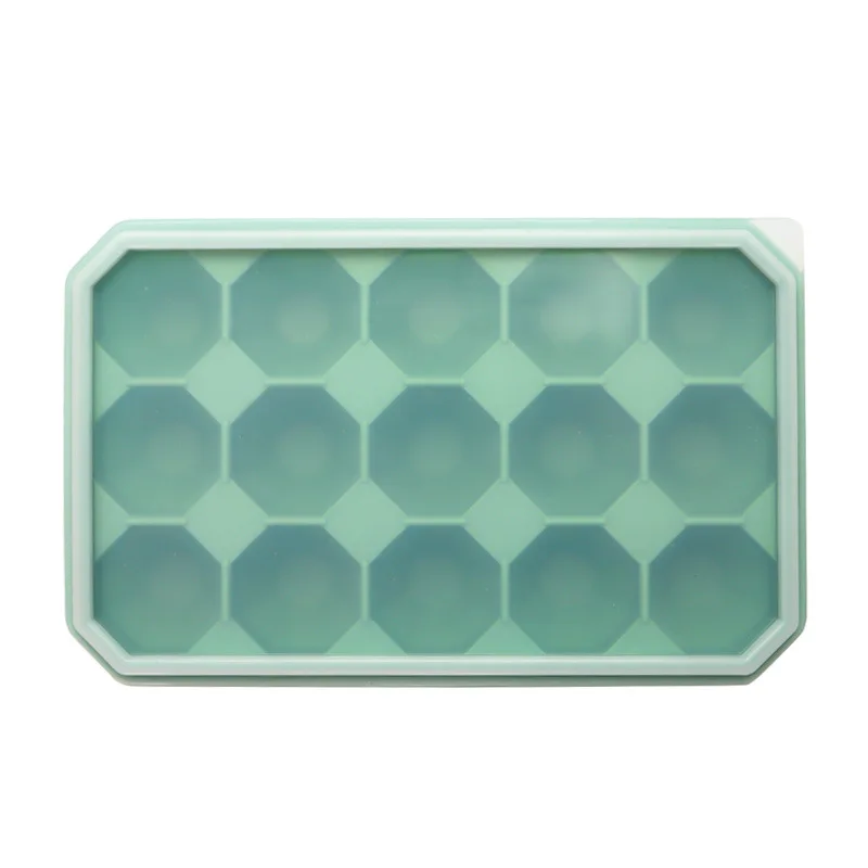 

1Pcs DIY Diamond Ice Tray Creative 15 Diamond Ice Cream Mold Box Silicone Material Blue Red Gray Kitchen Supplies Small Tools h2