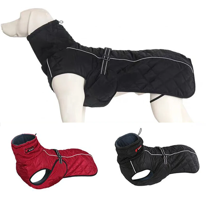 Зимняя одежда для собак, мягкие теплые куртки для собак, флисовая ветрозащитная Водонепроницаемая дышащая ткань, золотистый ретривер лабрадор