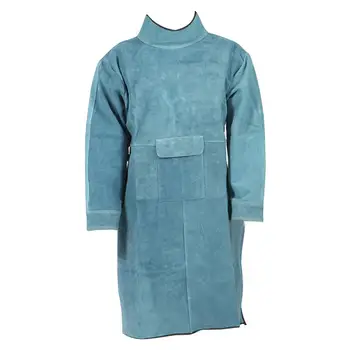 

One-piece Welding Work Apron Wear-Resistant Leather Welder Apron Welding Clothing for Spark Splash Prevention #40