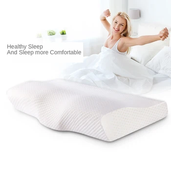 

Memory Foam Bedding Pillow Neck Protection Slow Rebound Memory Foam Butterfly Shaped Pillow Health Cervical Neck Personal Care
