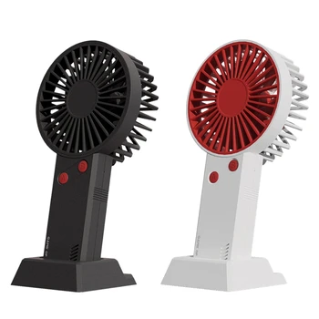 

2000MAh Portable Mini Fan USB Rechargeable Handheld Fan with Stand Cradle Super Mute for Indoor Outdoor Travel