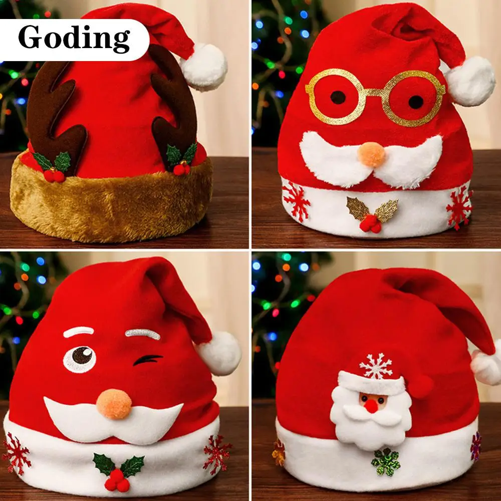 Snowman Old Man Antlers Multi-Style Combination Christmas Hat Non-Woven Fabric And Other Materials XMAS Decoration