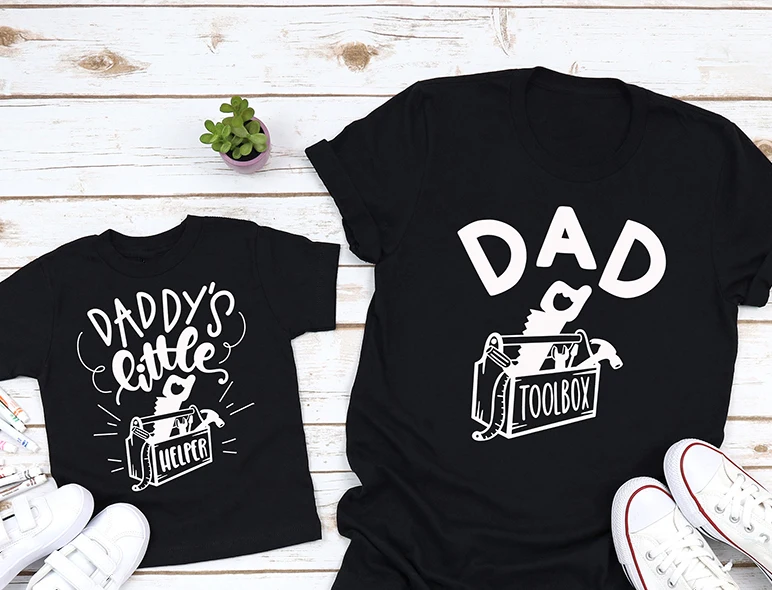 For Sale Daddy & Daddy's Little Helper shirts father Baby Matching Mechanic T-shirt Father Father 85ZdoN6yG
