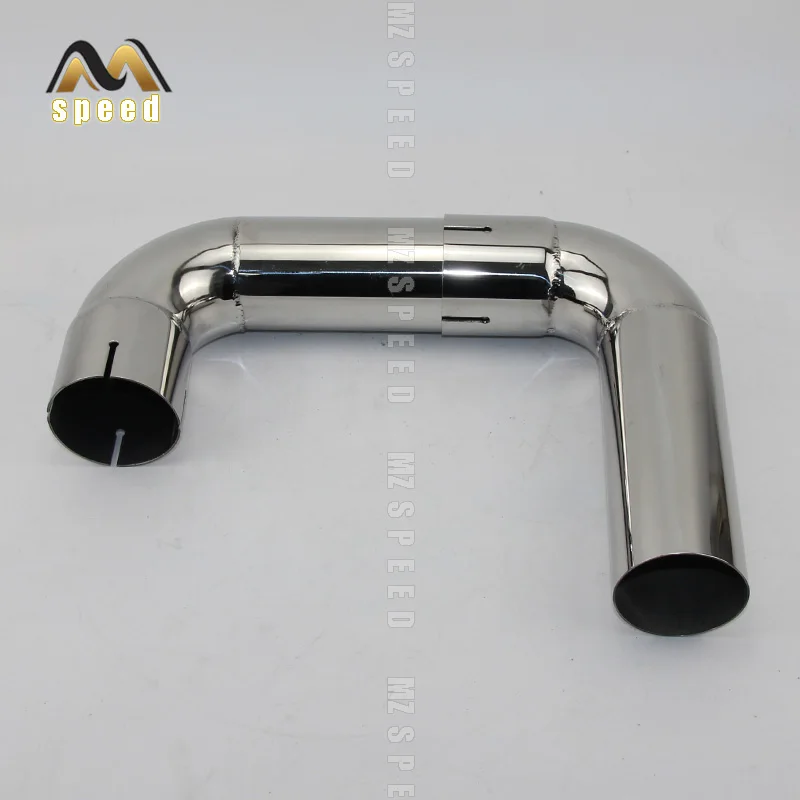 자동차 스타일링 배기 파이프 머플러 테일 파이프 304 스테인레스 스틸 용접 재료, 90 도, 54mm, 66mm, 73mm, 76mm