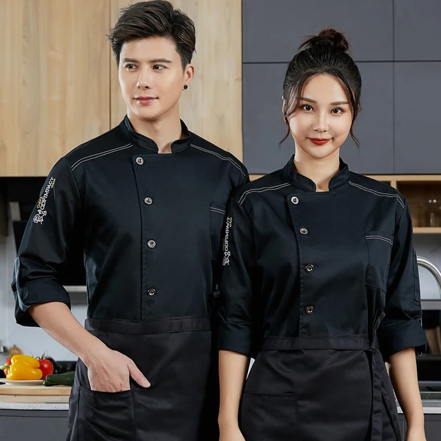 Chef Uniform Hotel Restaurant Kitchen Long  Chef Clothing Hotel Restaurant  - Chef - Aliexpress