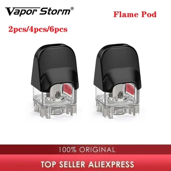 

2pcs/4pcs/6pcs Original Vapor Storm Flame Pod 2.5ml Capacity Cartridge for Vapor Storm Flame Pod Kit Vape E-cigarette Vaporizer